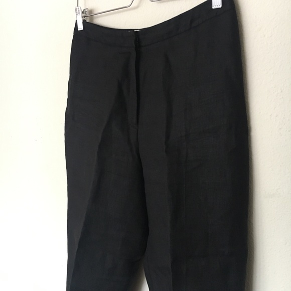 Talbots Linen Pants Cropped Cuffed High Waisted - Picture 2 of 7